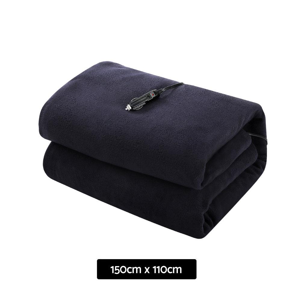 Giselle Electric Heated Blanket Car Truck Throw Rug Travel Camping 12V DC Aut - Harrogates