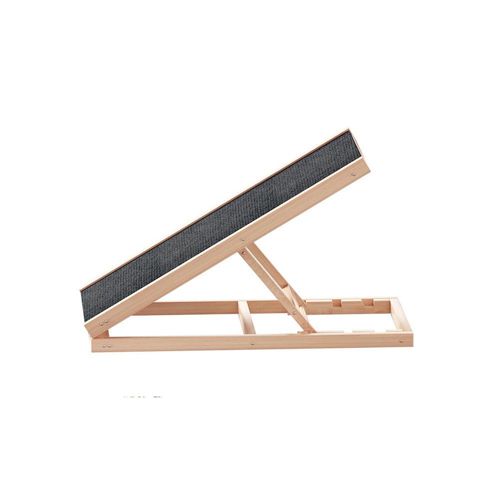 i.Pet Dog Ramp 70cm Adjustable Height Wooden Steps Stairs For Bed Sofa Car Foldable - Harrogates