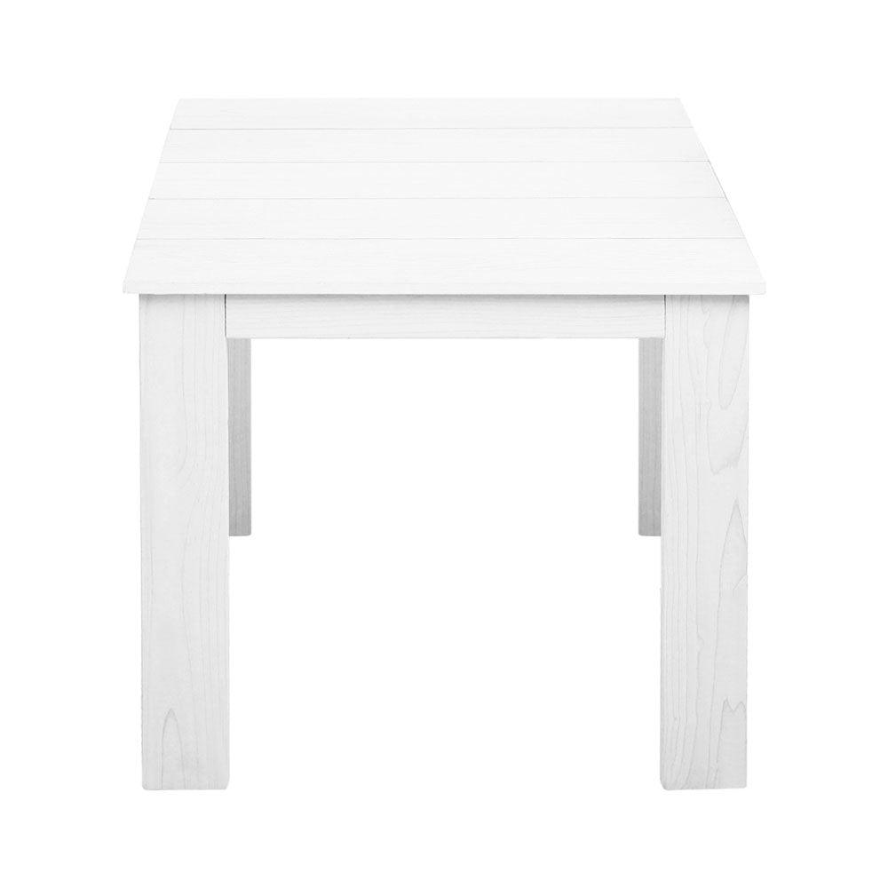 Gardeon Coffee Side Table Wooden Desk Outdoor Furniture Camping Garden White - Harrogates