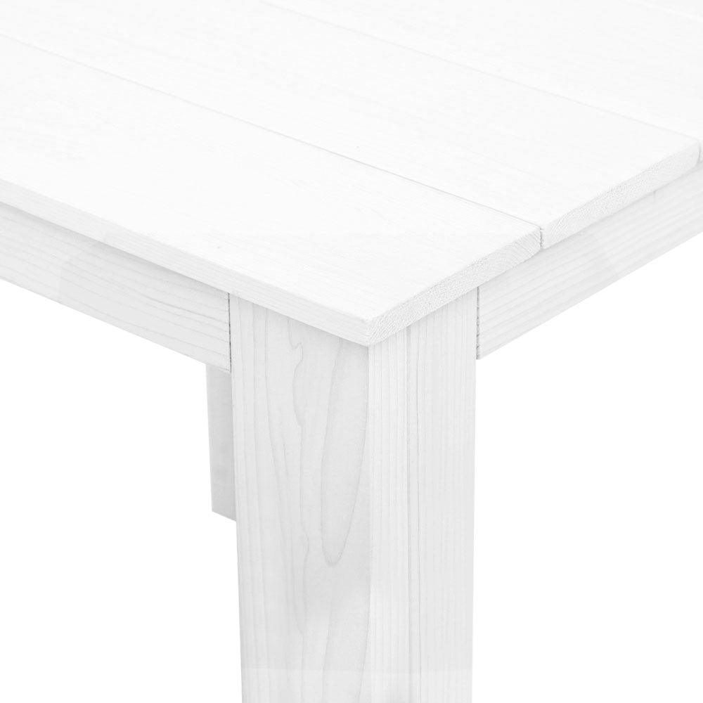 Gardeon Coffee Side Table Wooden Desk Outdoor Furniture Camping Garden White - Harrogates