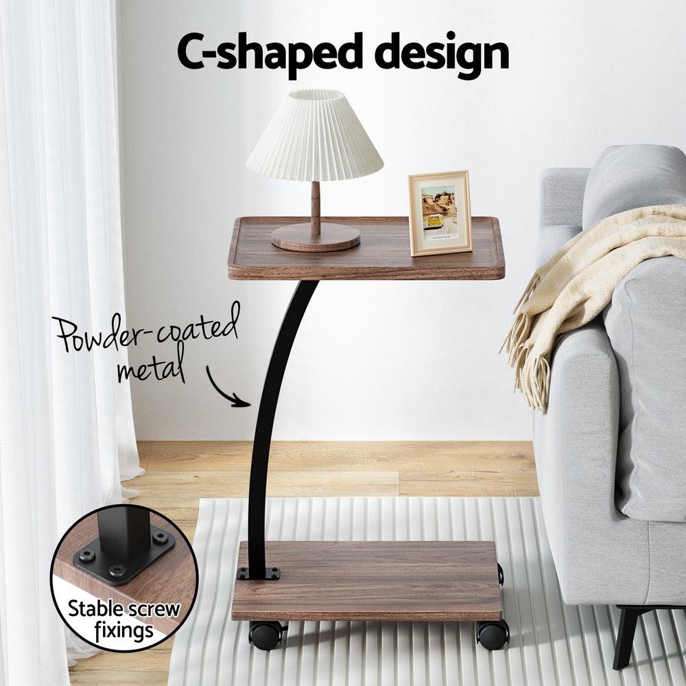 Artiss Coffee Table C Shaped - Harrogates