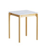Artiss Coffee Table Marble Effect Square - Harrogates