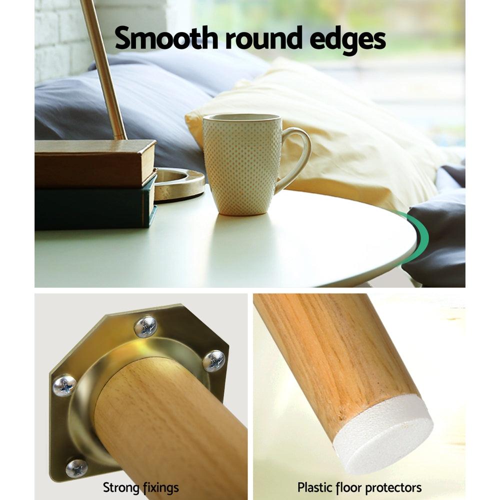 Artiss Coffee Table Round 50CM Callix - Harrogates