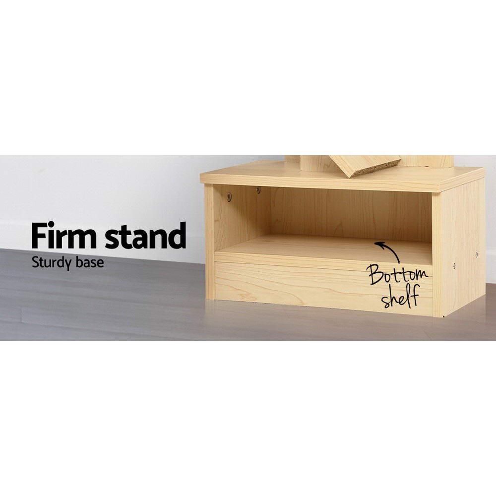 Artiss Tree Bookshelf 7 Tiers - ECHO Oak - Harrogates