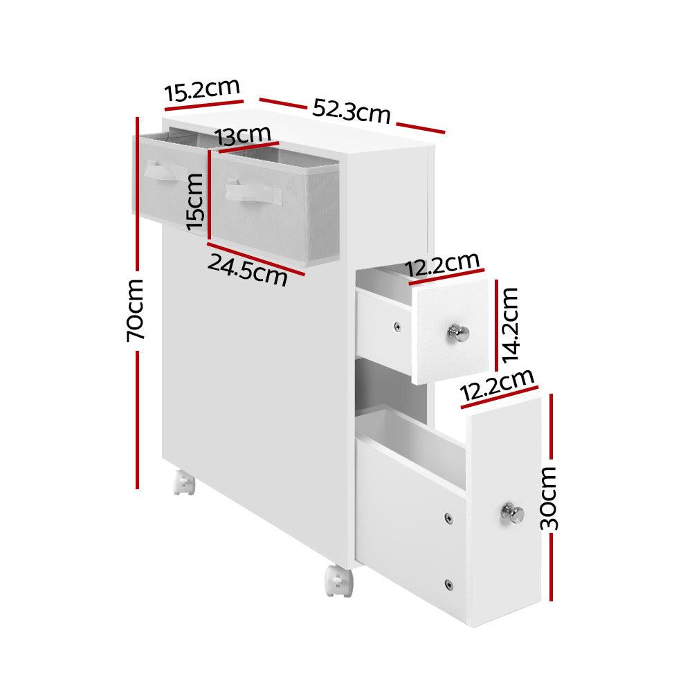Artiss Bathroom Cabinet Storage Toilet Organiser - Harrogates