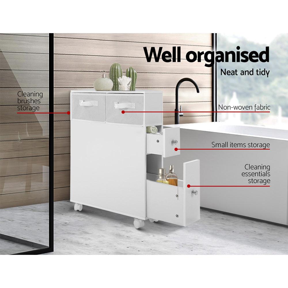 Artiss Bathroom Cabinet Storage Toilet Organiser - Harrogates