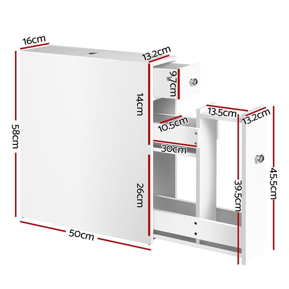Artiss Bathroom Storage Cabinet Tissue Holder - Harrogates