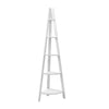 Artiss Bookshelf Corner Shelf 5 Tiers - CANE White - Harrogates