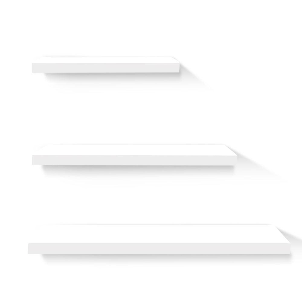 Artiss Floating Wall Shelf Set of 3 White - Harrogates