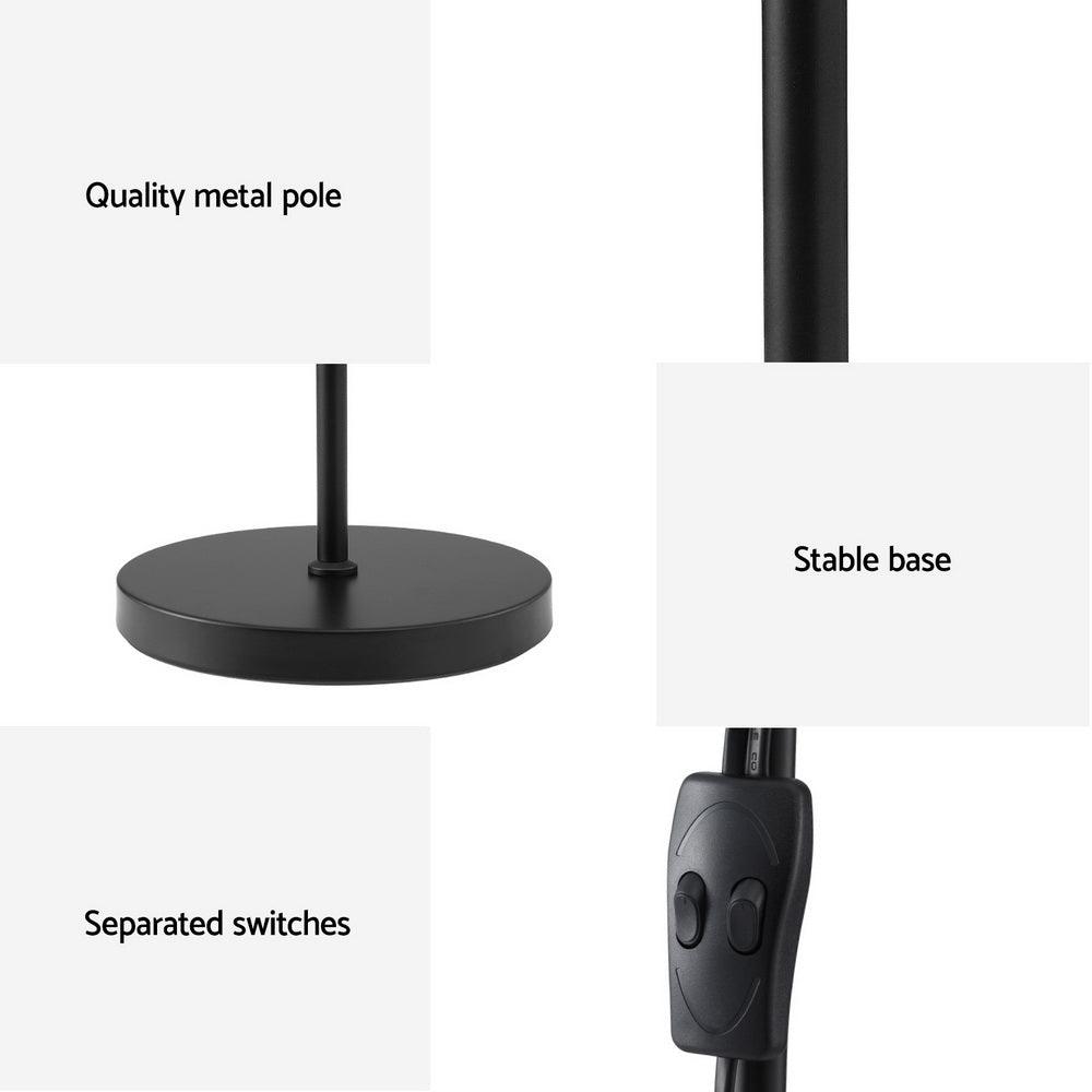 Artiss Floor Lamp Mother and Child Modern Home Living Room Office Reading Black - Harrogates