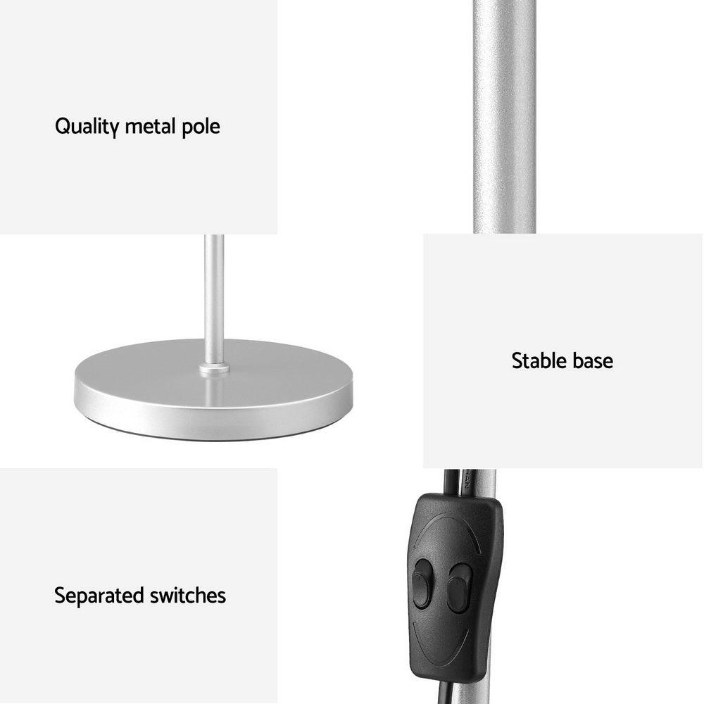 Artiss Floor Lamp Mother and Child Modern Home Living Room Office Reading Silver - Harrogates