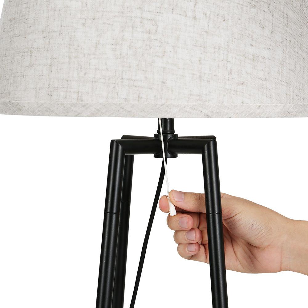 Artiss Floor Lamp 2 Tier Shelf Storage LED Light Stand Home Living Room Upright - Harrogates