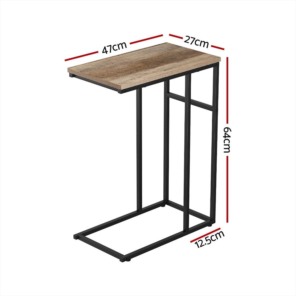 Artiss Coffee Table Side Table Walnut Anika - Harrogates