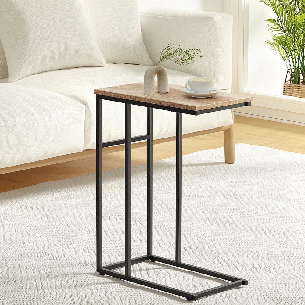 Artiss Coffee Table Side Table Walnut Anika - Harrogates