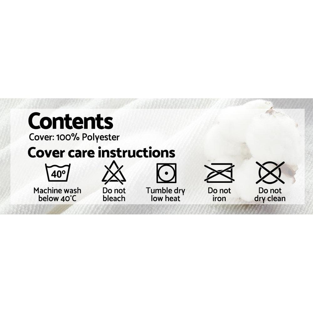 Giselle Bedding Memory Foam Pillow 19cm Thick Twin Pack - Harrogates