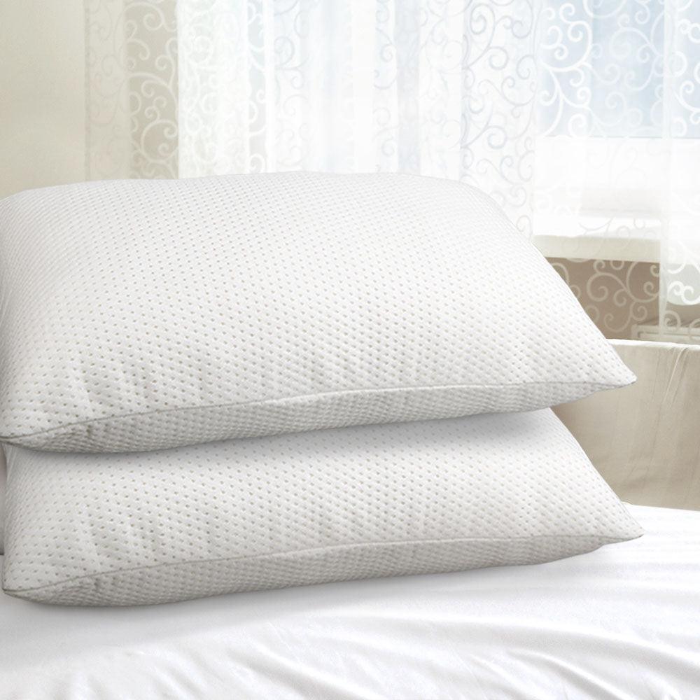 Giselle Bedding Memory Foam Pillow 19cm Thick Twin Pack - Harrogates