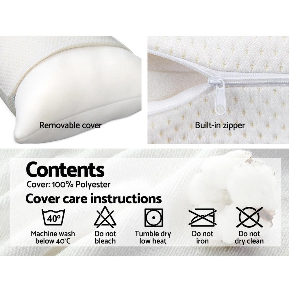 Giselle Bedding Memory Foam Pillow 13cm Thick Twin Pack - Harrogates
