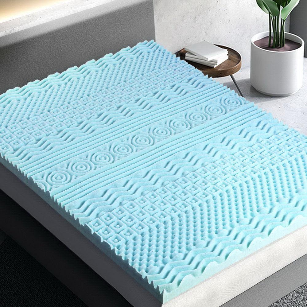 Giselle Bedding Memory Foam Mattress Topper 11-Zone 8cm Double - Harrogates