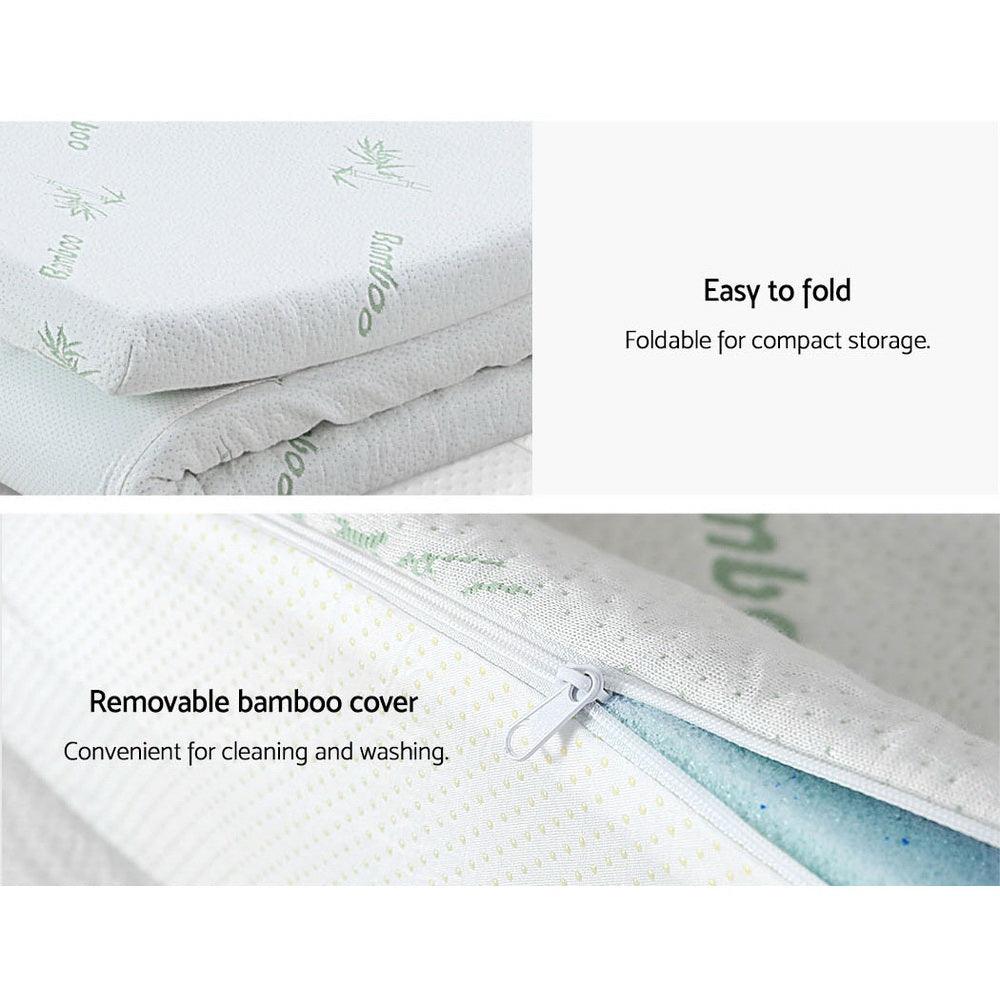 Giselle Bedding Memory Foam Mattress Topper 11-Zone 8cm Single - Harrogates