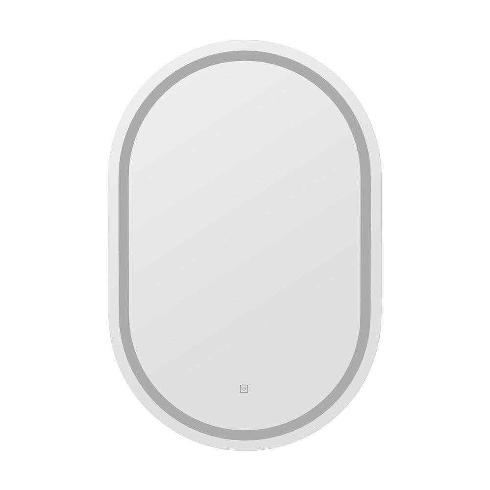 Embellir LED Wall Mirror With Light 50X75CM Bathroom Decor Oval Mirrors Vanity - Harrogates