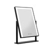 Embellir Makeup Mirror 25x30cm Hollywood Vanity with LED Light Rotation Black - Harrogates