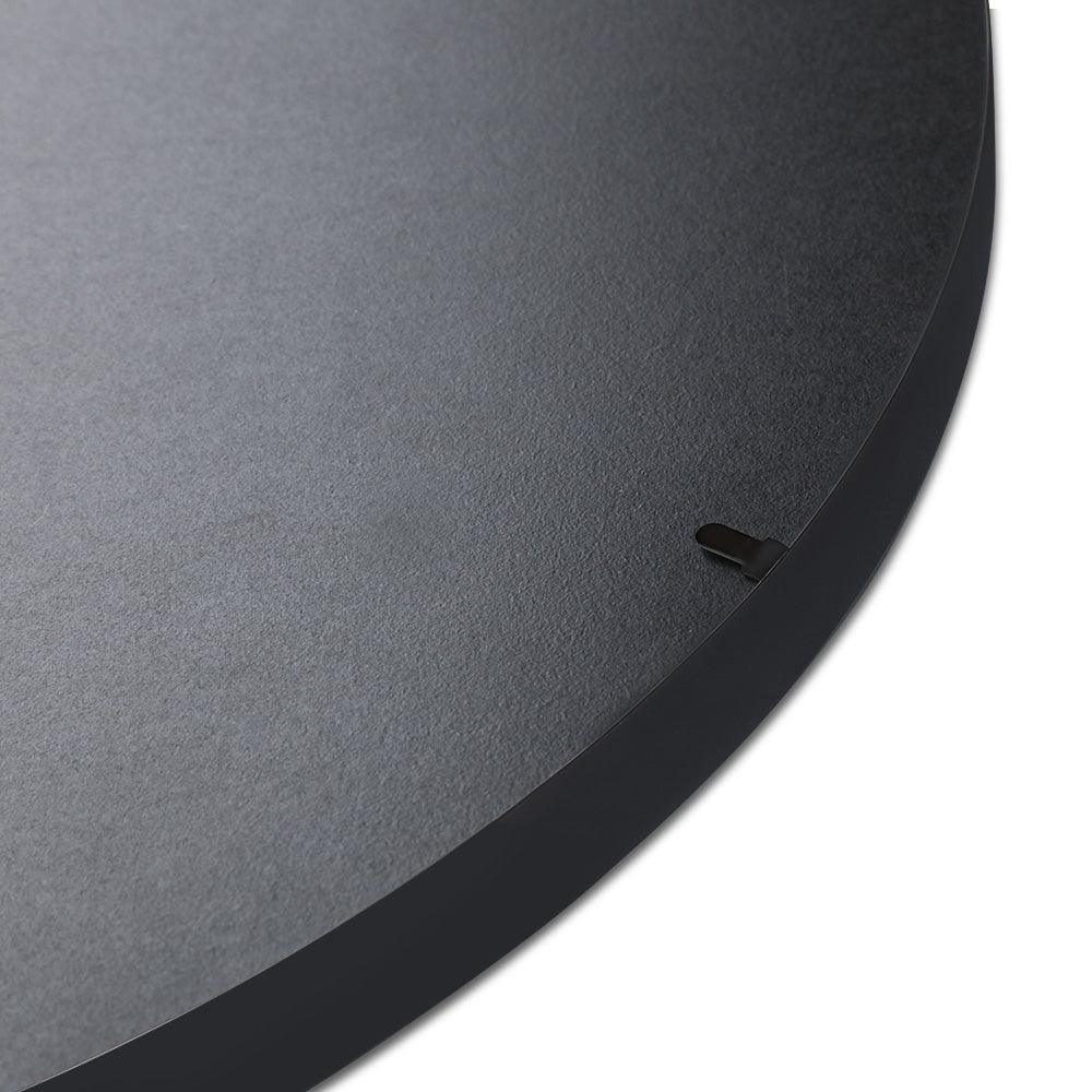Embellir Wall Mirror Makeup 60cm Home Decor Framed Mirrors Bathroom Round Black - Harrogates