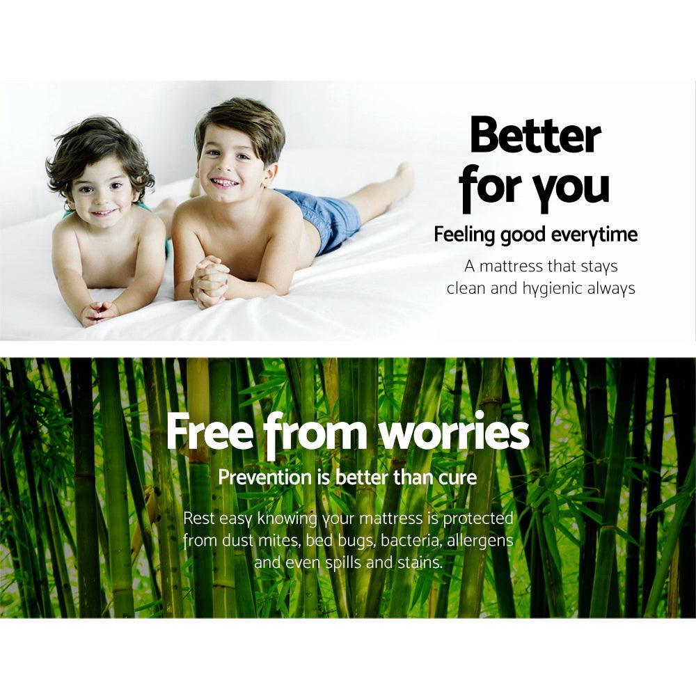 Giselle Bedding Mattress Protector Bamboo King - Harrogates