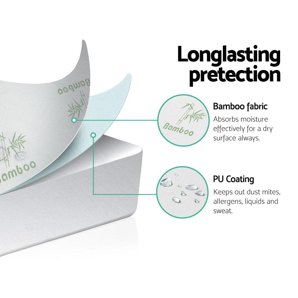 Giselle Bedding Mattress Protector Bamboo King - Harrogates