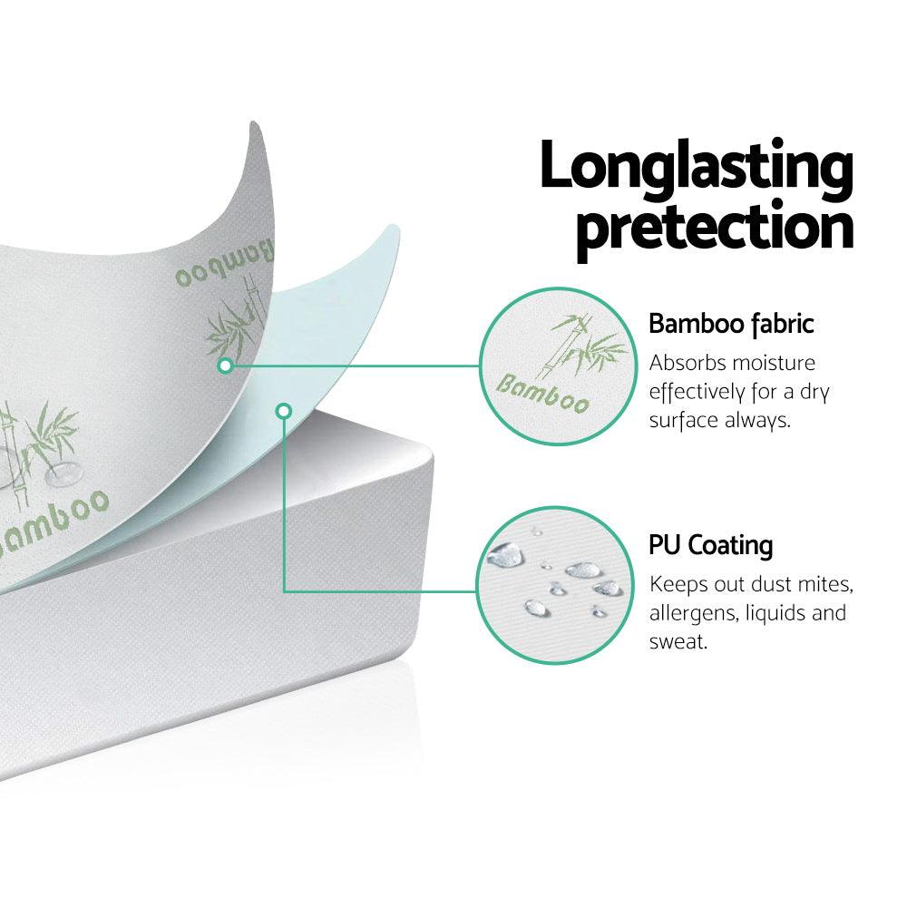 Giselle Bedding Mattress Protector Bamboo Queen - Harrogates