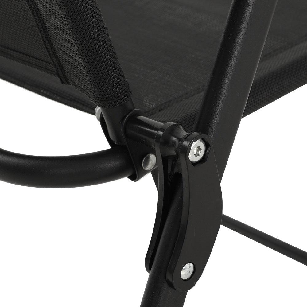 Gardeon Outdoor Chairs Portable Folding Camping Chair Steel Patio Furniture - Harrogates