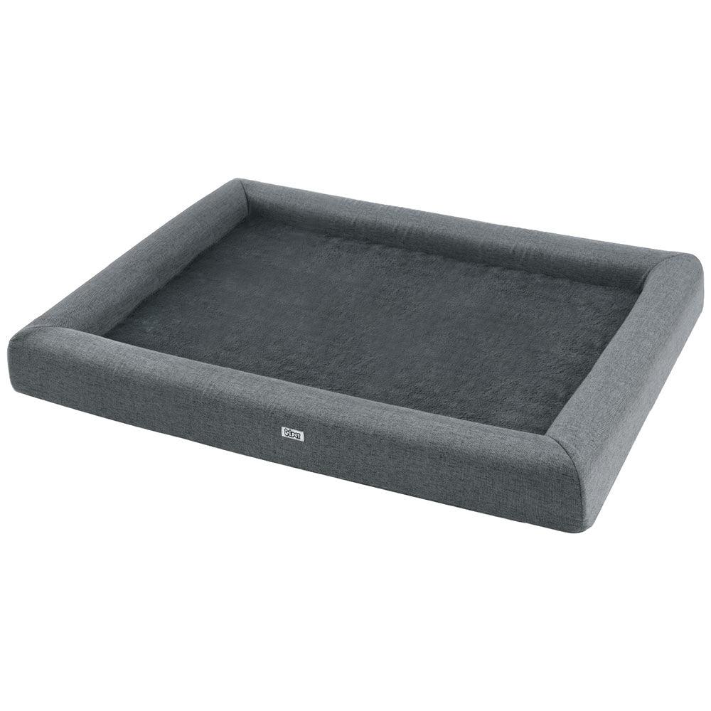 i.Pet Pet Bed Dog Cat Extra Large Calming Soft Sofa Cushion Egg Crate Washable Grey - Harrogates