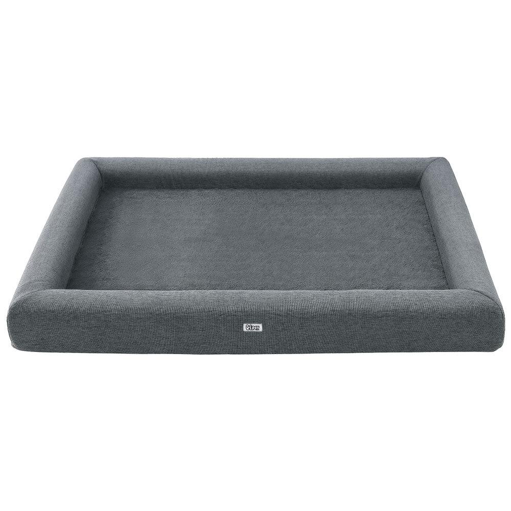 i.Pet Pet Bed Dog Cat Extra Large Calming Soft Sofa Cushion Egg Crate Washable Grey - Harrogates