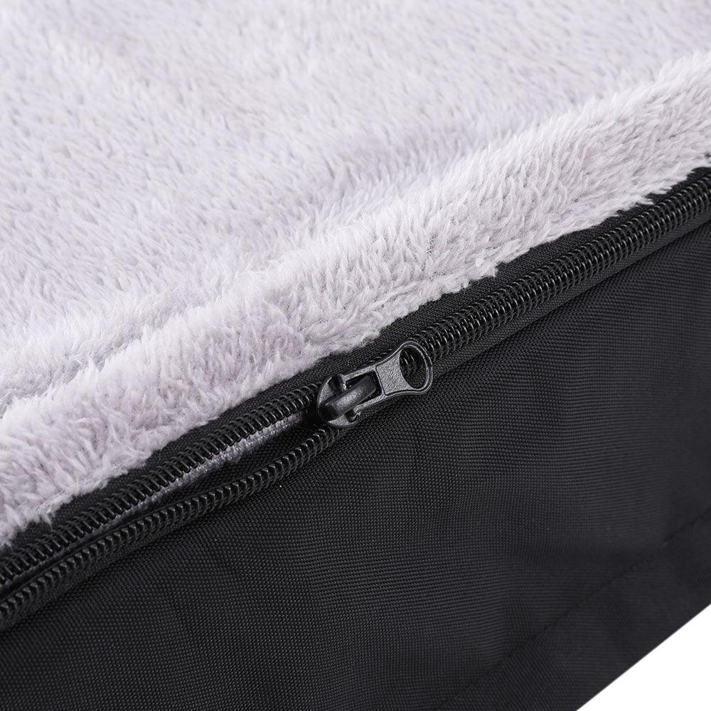 i.Pet Pet Bed Dog Cat Extra Large Calming Soft Sofa Foam Cushion Washable Cover Grey - Harrogates