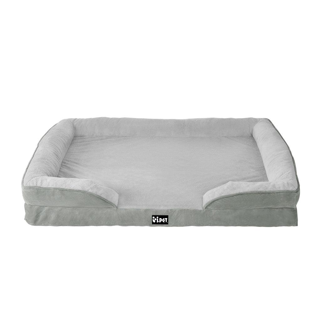 i.Pet Pet Bed Dog Calming Soft Cushion Egg Crate Large Sofa Removable Washable - Harrogates