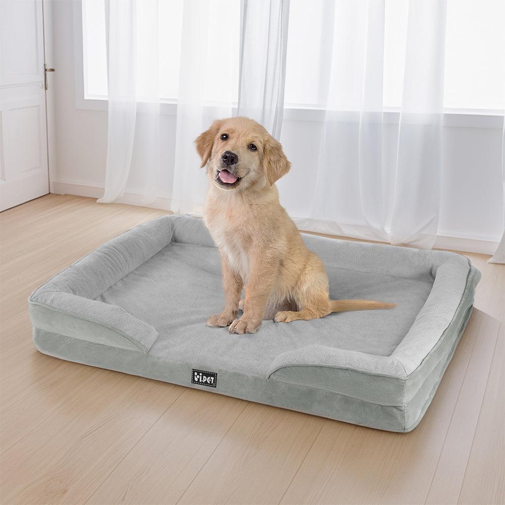 i.Pet Pet Bed Dog Calming Soft Cushion Egg Crate Large Sofa Removable Washable - Harrogates