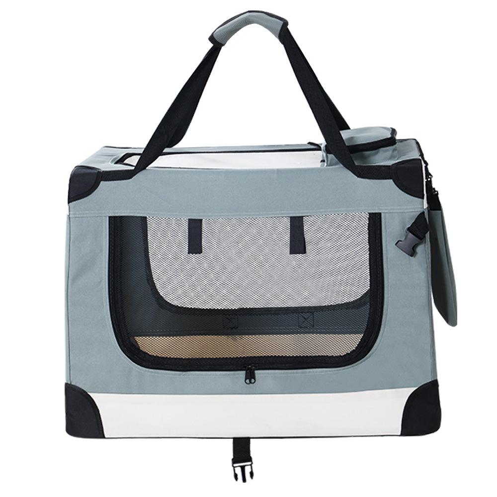i.Pet Pet Carrier Soft Crate Dog Cat Travel 90x61CM Portable Foldable Car 2XL - Harrogates
