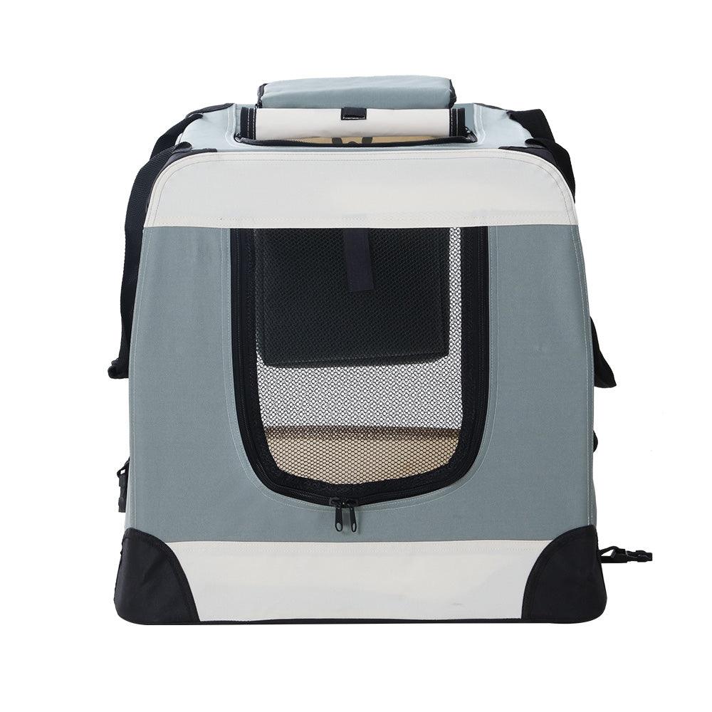 i.Pet Pet Carrier Soft Crate Dog Cat Travel 90x61CM Portable Foldable Car 2XL - Harrogates