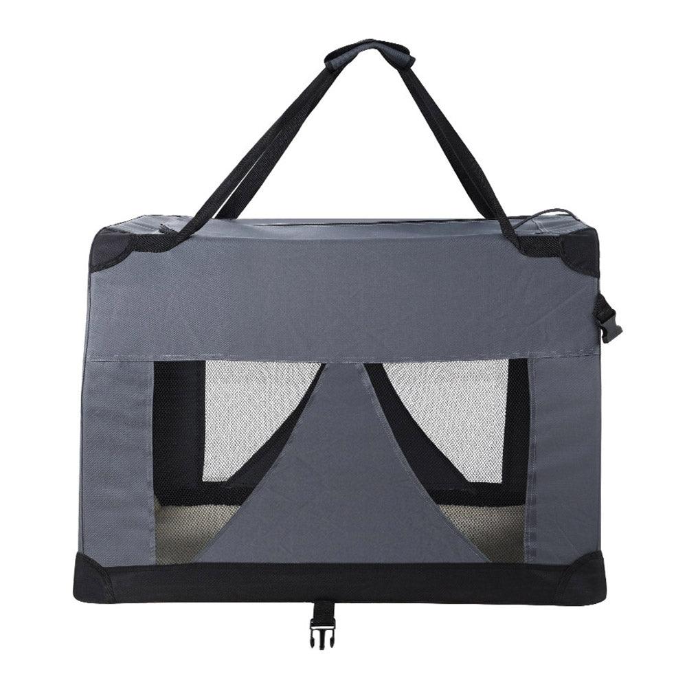 i.Pet Pet Carrier Soft Crate Dog Cat Travel 82x58CM Portable Foldable Car XL - Harrogates