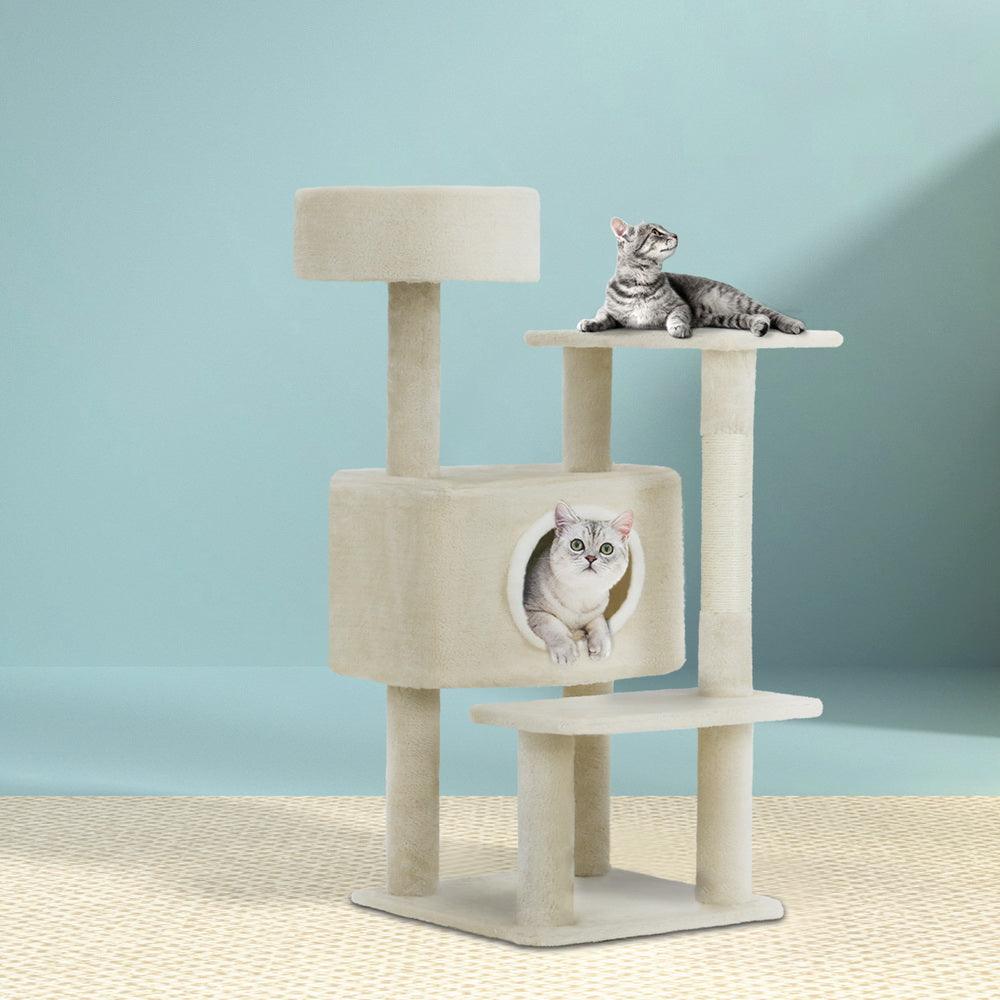 i.Pet Cat Tree 90cm Scratching Post Tower Scratcher Wood Condo House Bed Trees - Harrogates