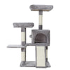 i.Pet Cat Tree 103cm Tower Scratching Post Scratcher Wood Condo House Trees Grey - Harrogates