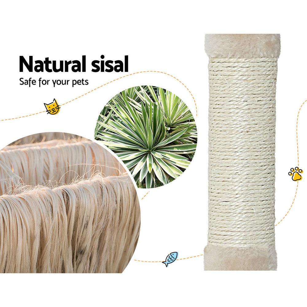 i.Pet Cat Tree 110cm Tower Scratching Post Scratcher Wood Condo House Bed Toys - Harrogates