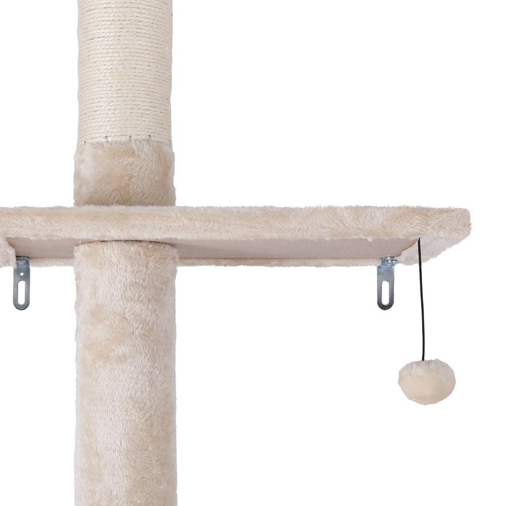 i.Pet Cat Tree 290cm Tower Scratching Cats Post Scratcher Floor to Ceiling Bed - Harrogates