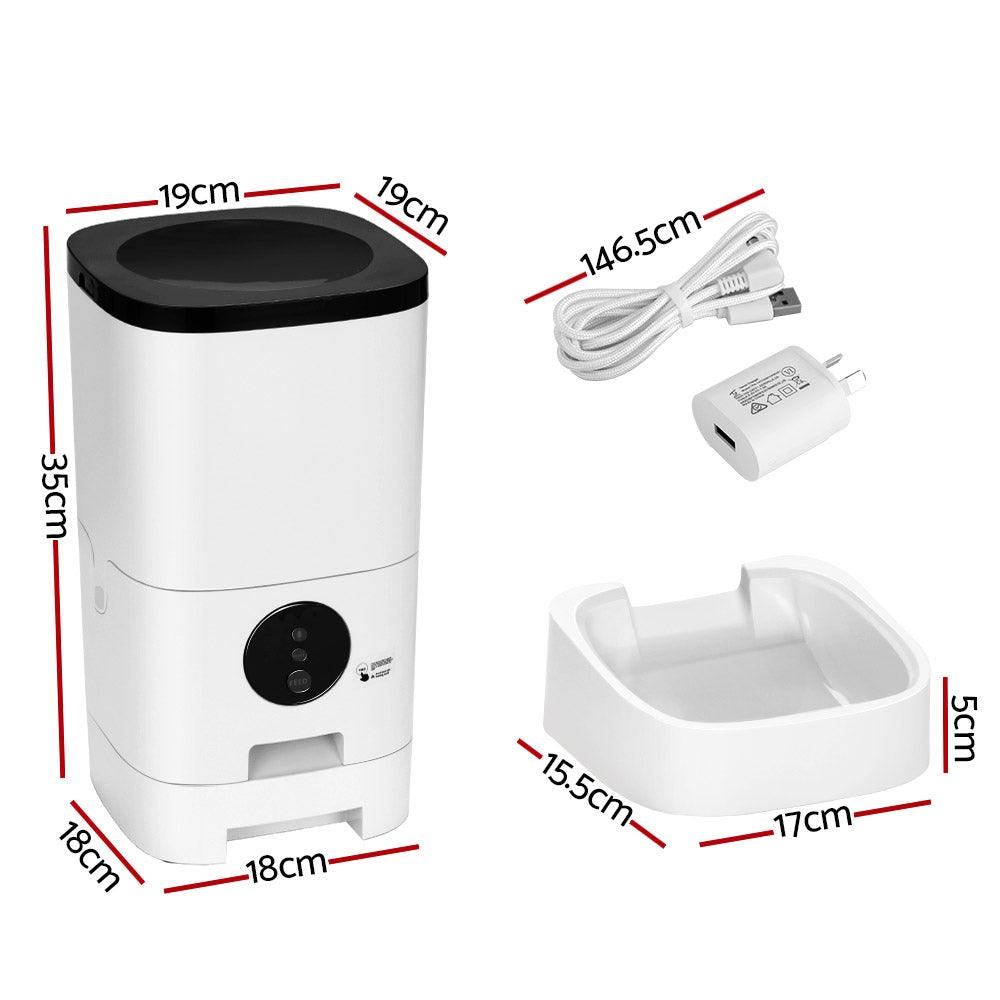 i.Pet Automatic Pet Feeder 6L Wifi Auto Dog Cat Smart Food Dispenser Timer - Harrogates