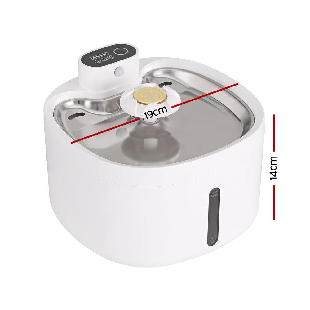 i.Pet Pet Water Fountain Feeder Dispenser Filter Dog Cat Drinking Automatic 2.6L - Harrogates