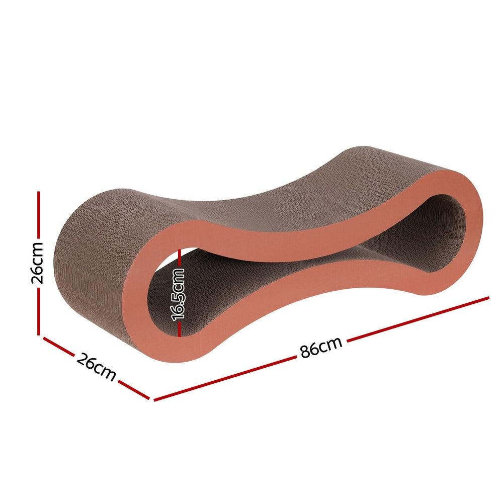 i.Pet Cat Scratching Board Scratcher Cardboard Kitten Indoor Climbing Bed Catnip - Harrogates