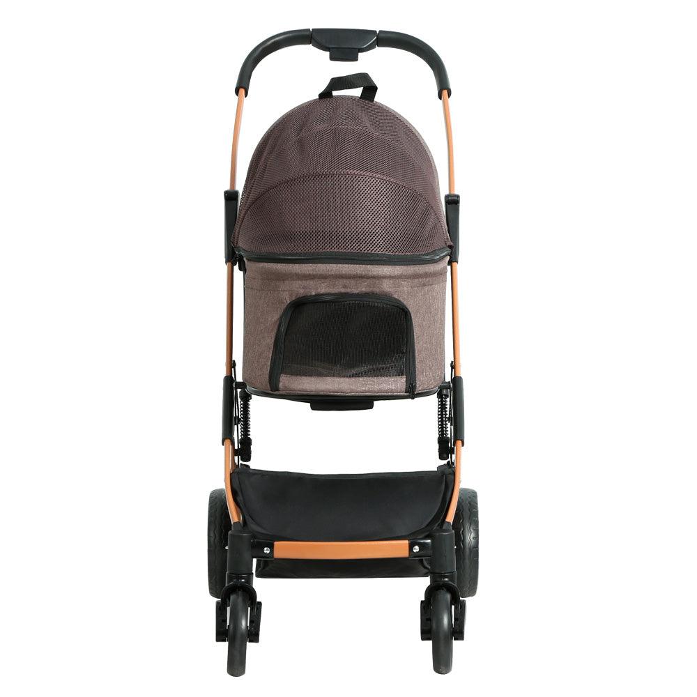 i.Pet Pet Stroller Dog Pram Large Cat Carrier Travel Foldable 4 Wheels Pushchair Double - Harrogates