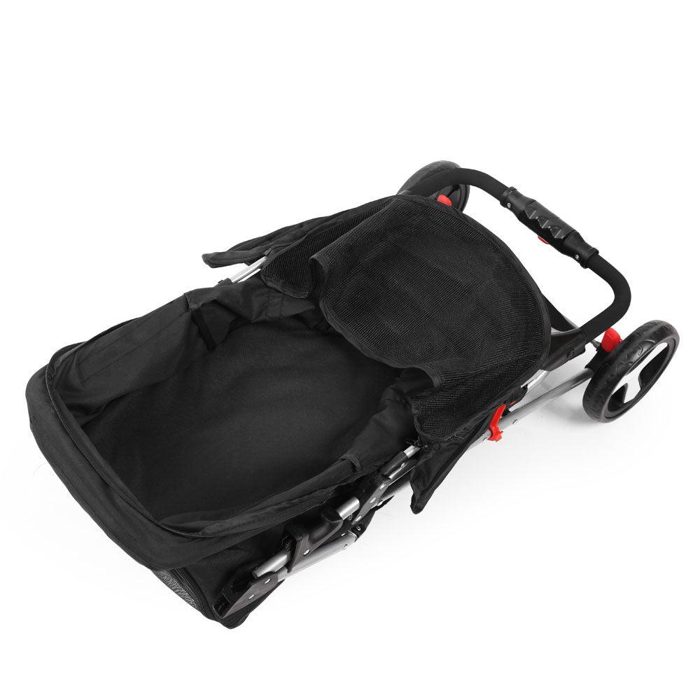 i.Pet Pet Stroller Dog Pram Cat Carrier Large Travel Pushchair Foldable 3 Wheels - Harrogates