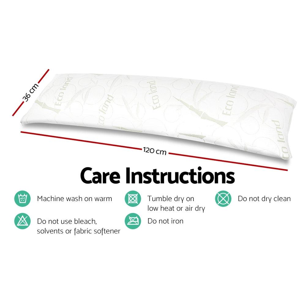 Giselle Bedding Body Support Pillow Bamboo Cover - Harrogates