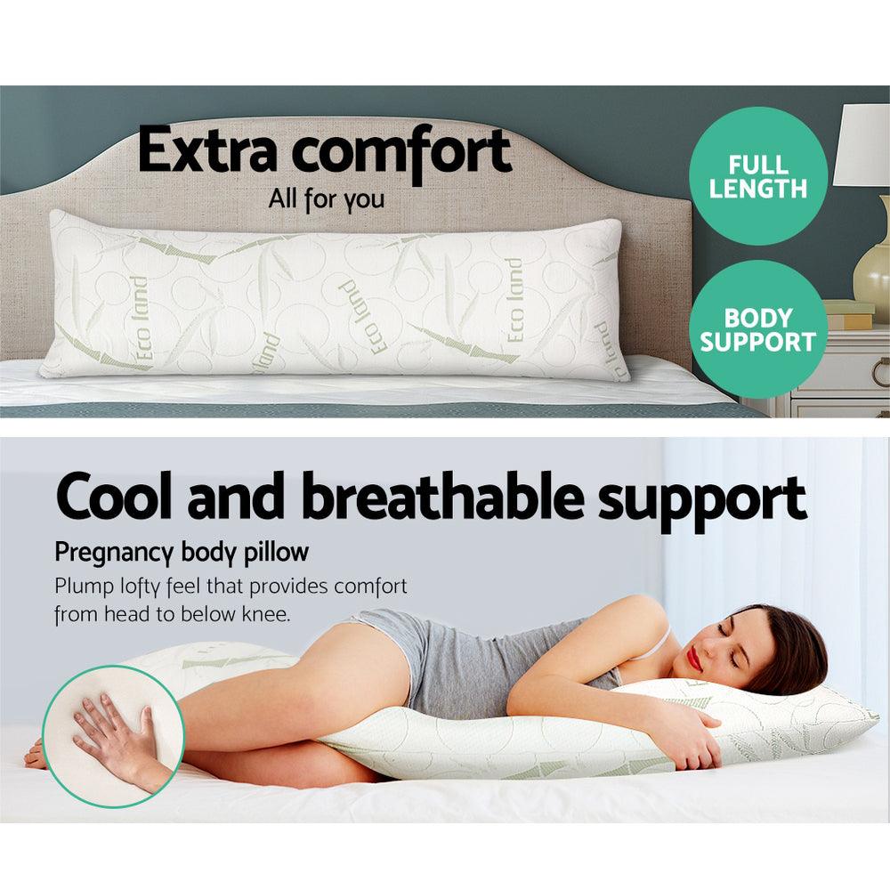 Giselle Bedding Body Support Pillow Bamboo Cover - Harrogates