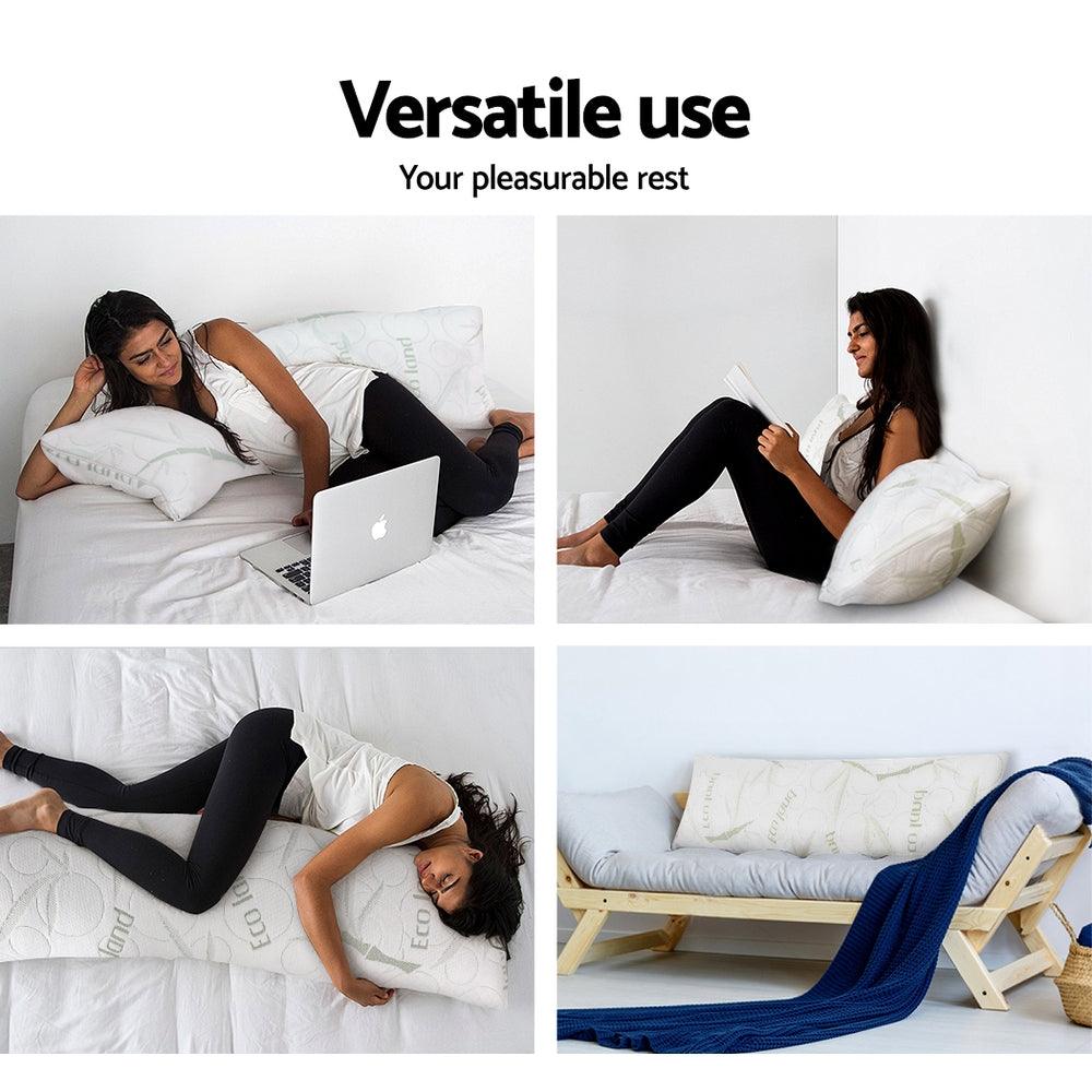 Giselle Bedding Body Support Pillow Bamboo Cover - Harrogates